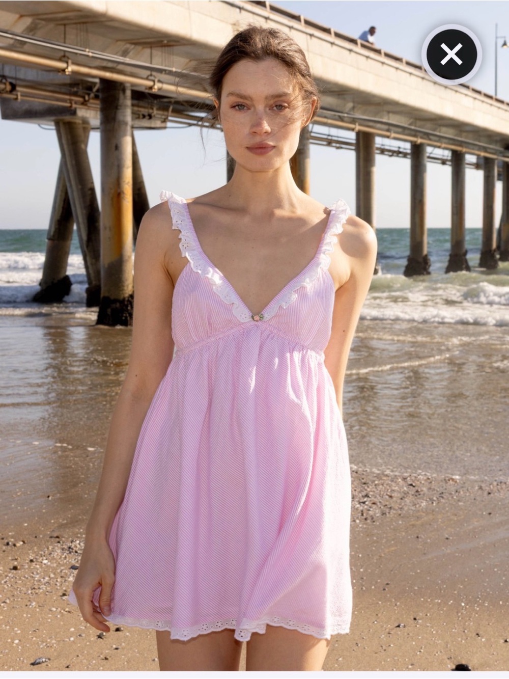 Kitteny Leonora cotton seersucker dress